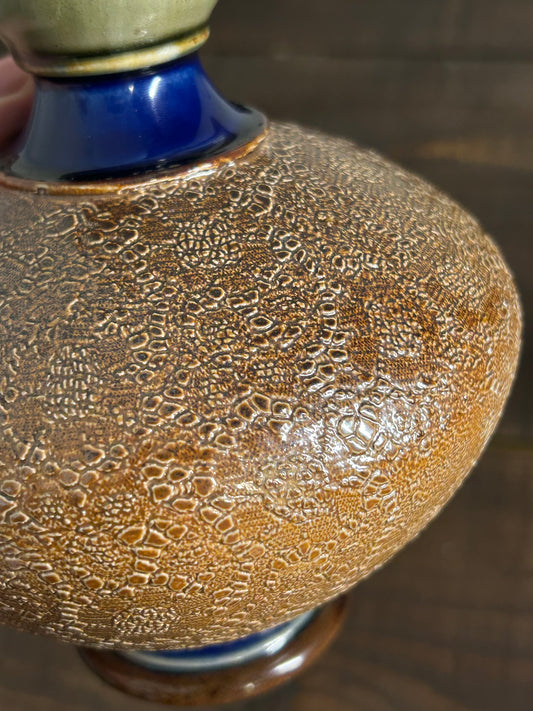 Royal Doulton Stoneware Bud Vase with Crystalline Glaze