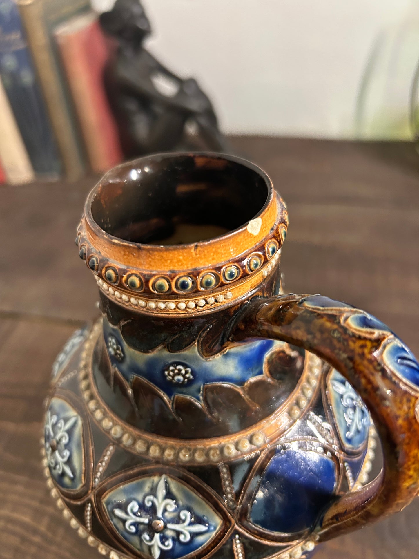 Antique 1878 Doulton Lambeth Stoneware Jug