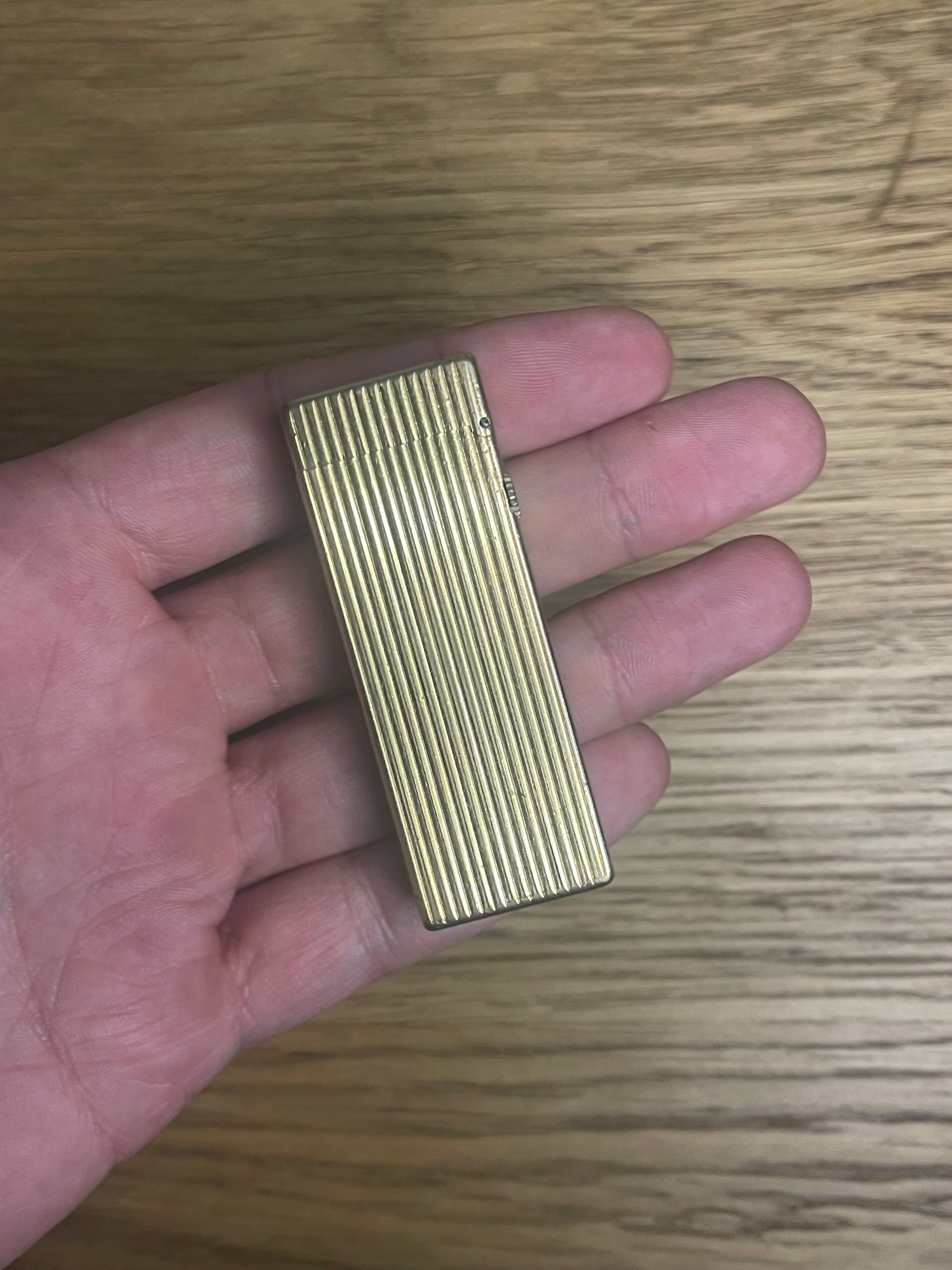 Dunhill gold plated rollagas lighter made in Switzerland