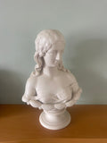 Victorian Parian ware bust of Clytie