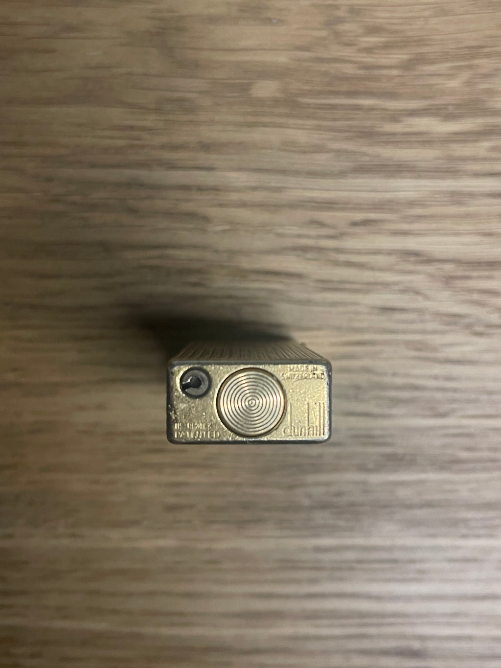Dunhill gold plated rollagas lighter made in Switzerland