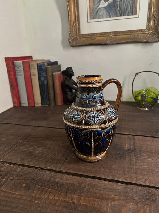 Antique 1878 Doulton Lambeth Stoneware Jug